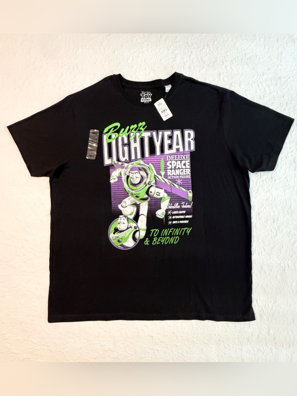 Nwt Disney Toy Story | Buzz Lightyear | Graphic T-Shirt | Black | Size 4XLT
